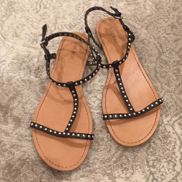 Nine West Shoes - Black studded sandals